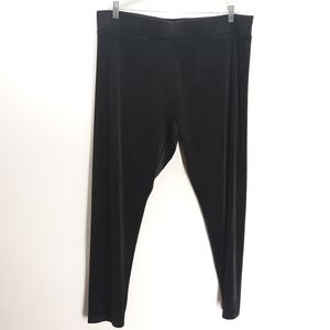 Juicy Couture Women's Size 1X Pants Black Velour Track Pull On NEW